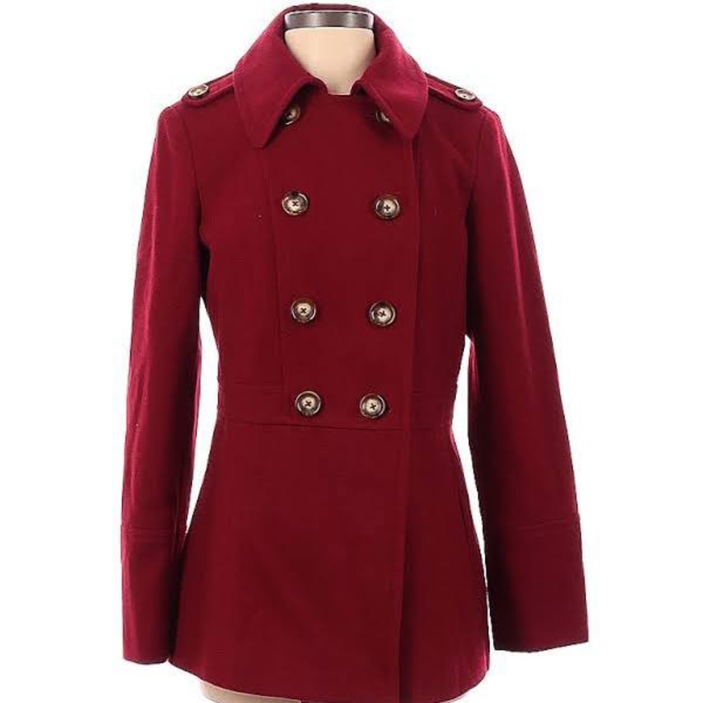 Michael Kors size M red peacoat